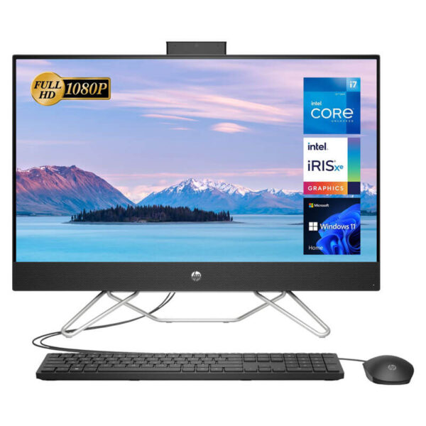 HP DESKTOP AIO 27-CB1014D/INTEL I7-1255U/16GB/256GB SSD+1TB SATA/WIN11H/27"/TS/ENG/STARRY WHITE/(8Q3M4PA#UUF)